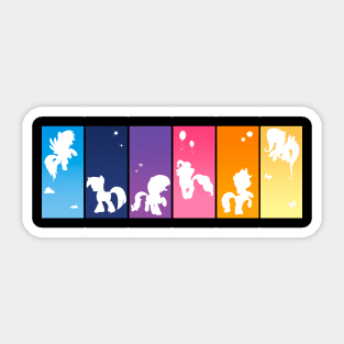 Rainbow Ponies Sticker